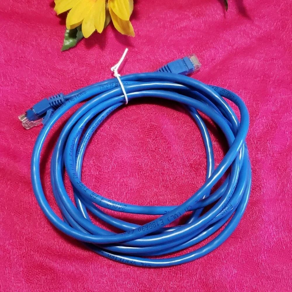 Cat 5e 10' patch cord Blue 